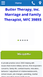 Mobile Screenshot of butlertherapy.com