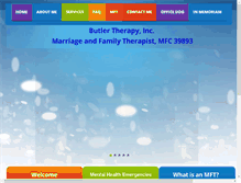 Tablet Screenshot of butlertherapy.com
